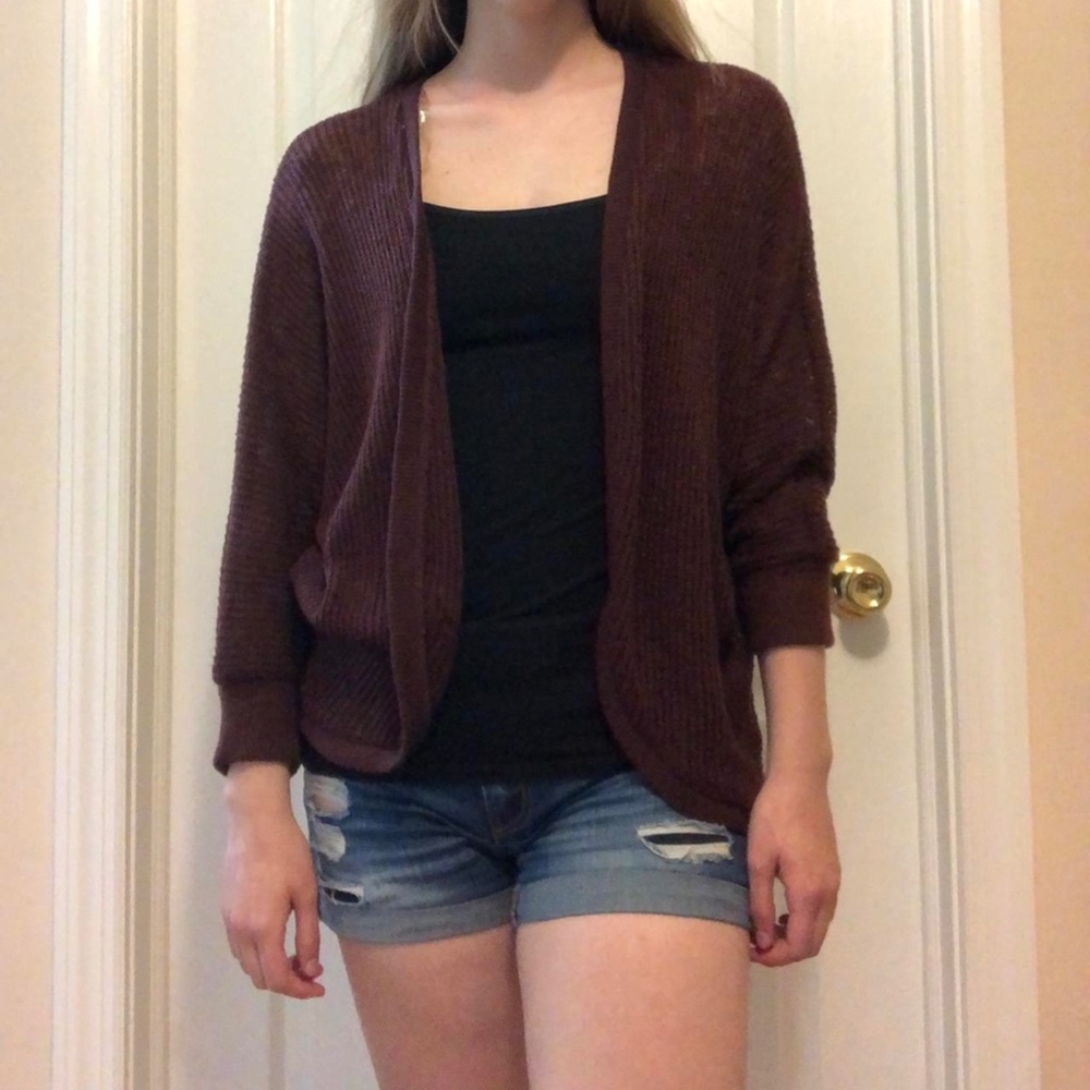 Maroon Cardigan - Size S from Aeropostale